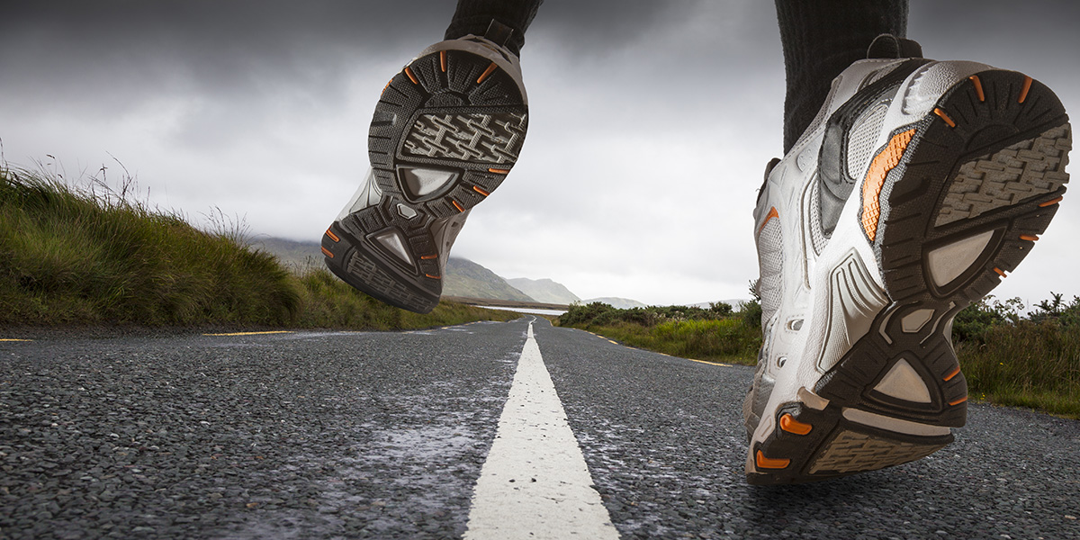 Sport shoes running Close-up